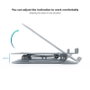 Tooq Soporte elevador aluminio ajustable ergonómico portátil